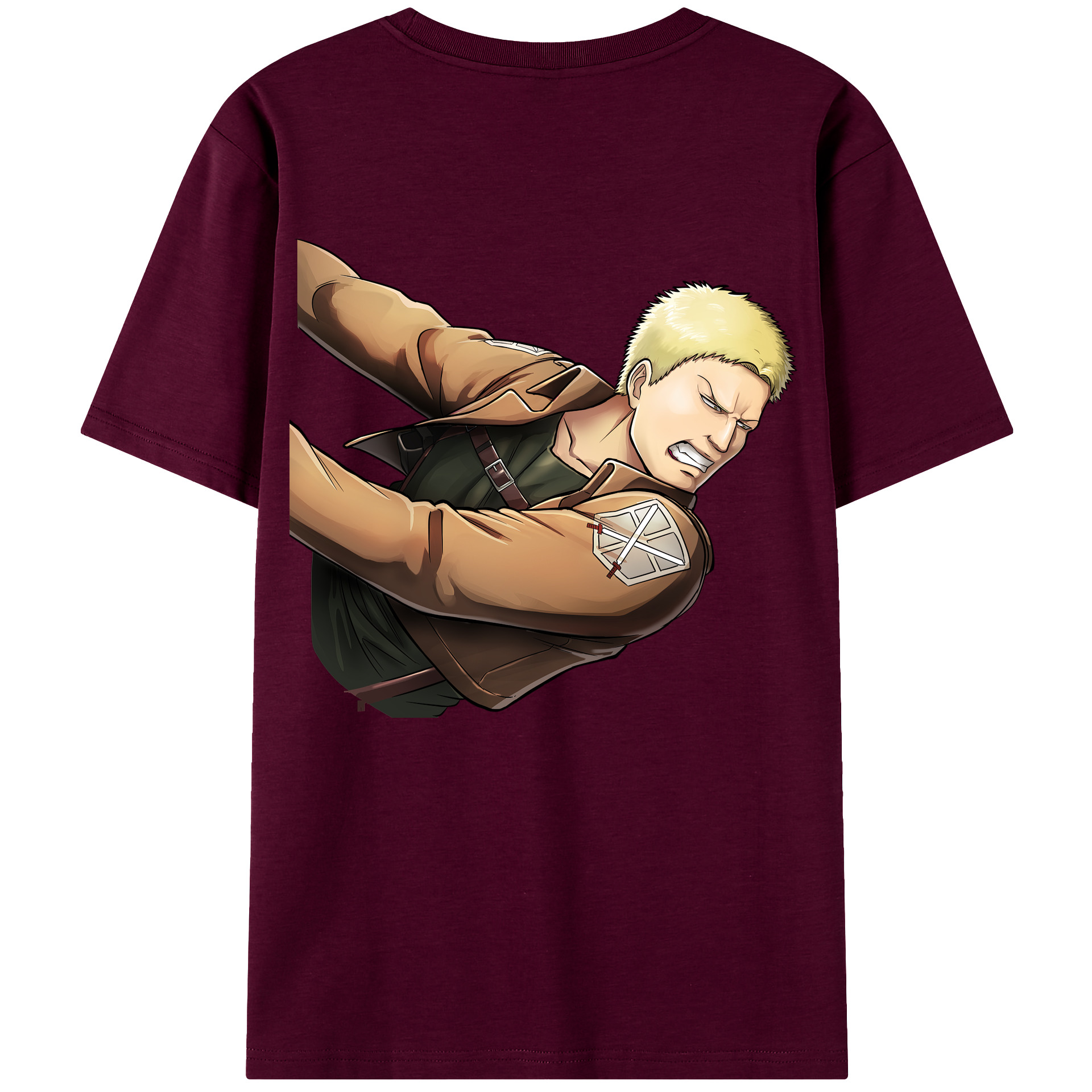 （画像用） 進撃の巨人 ライナー・ブラウン Attack on Titan Reiner Braun レディース半袖Tシャツ(バックプリント)